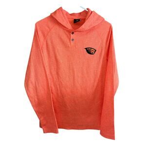 Colosseum Athletics men’s Orange Oregon State Beavers waffle knit hoodie medium